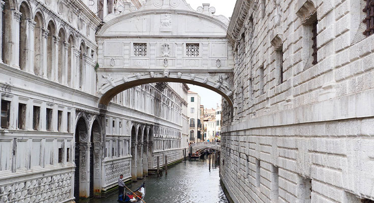 Le pont des soupirs à Venise