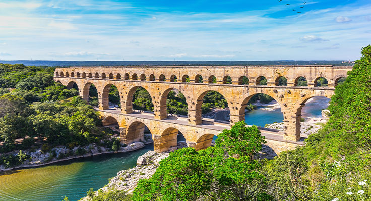 Le Pont du Gard près de nimes