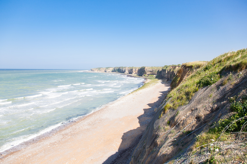 Pointe du Hoc - Vue sur une plage de Normandie